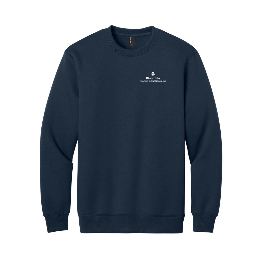 Bloom Life Wealth & Business Planning - Port & Co® Foundation Fleece Pullover Crewneck Sweatshirt