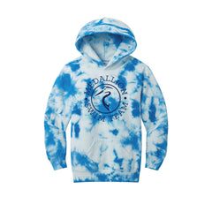 Medallion Swim Team - Port & Co™ Youth Crystal Tie-Dye Pullover Hoodie