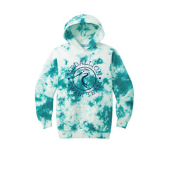 Medallion Swim Team - Port & Co™ Youth Crystal Tie-Dye Pullover Hoodie