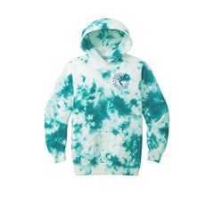 Medallion Swim Team - Port & Co™ Youth Crystal Tie-Dye Pullover Hoodie