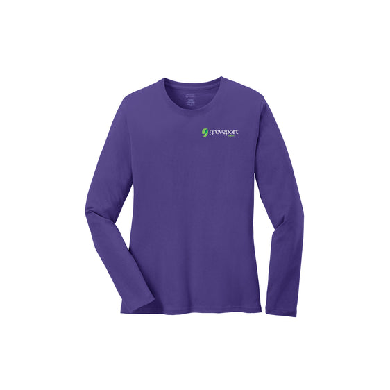 Groveport B&Z - Port & Company® Ladies Long Sleeve Core Cotton Tee