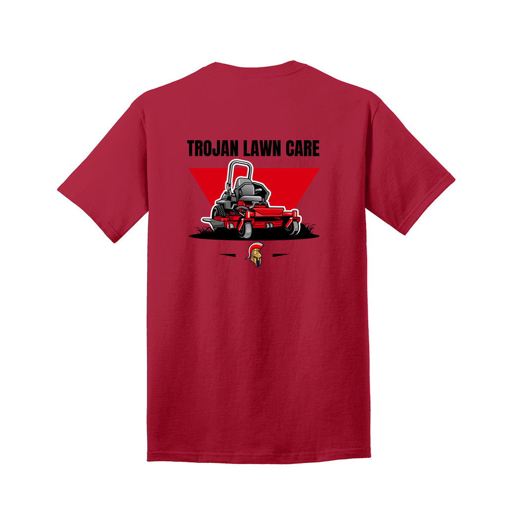 Trojan Lawn Care - Port & Co™ Tall Core Cotton Tee