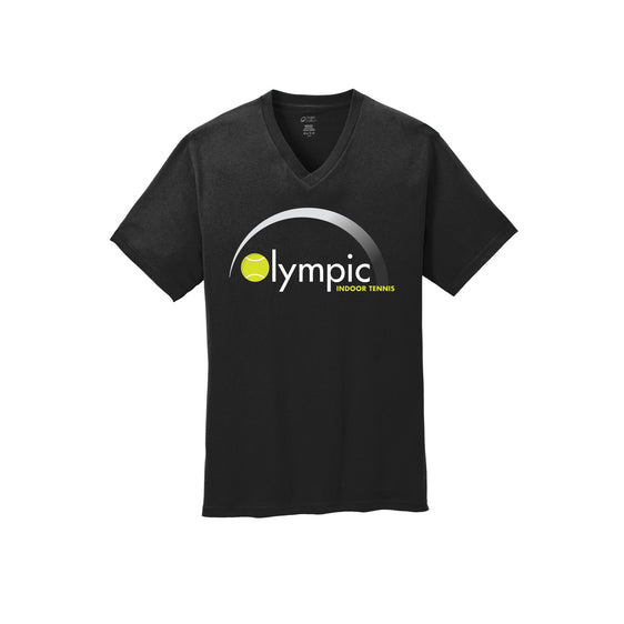 Olympic Indoor Tennis -  Port & Company® Core Cotton V-Neck Tee