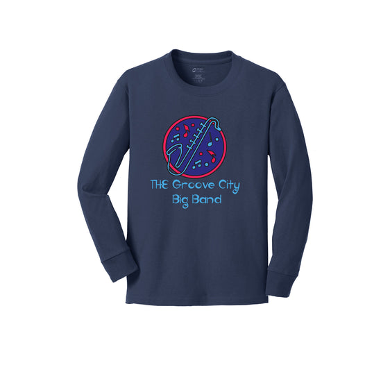 Groove City Band - Port & Company® Youth Long Sleeve Core Cotton Tee