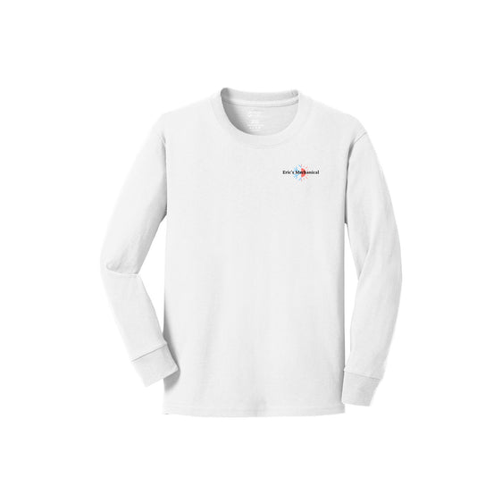 Eric's Mechanical - Port & Company® Youth Long Sleeve Core Cotton Tee