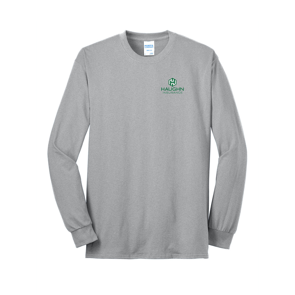 Haughn & Associates - Long Sleeve 50/50 Cotton/Poly T-Shirt, Tall