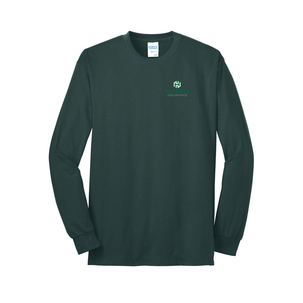 Haughn & Associates - Long Sleeve 50/50 Cotton/Poly T-Shirt, Tall