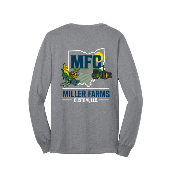 Miller Farms - Port & Company® Long Sleeve Core Blend Tee