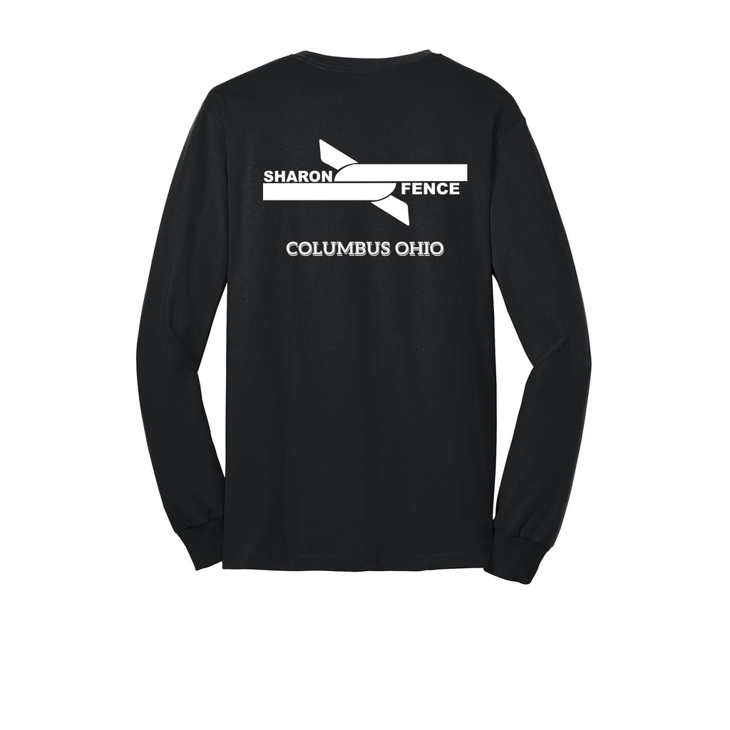 Sharon Fence - Port & Company® Long Sleeve Core Blend Tee - LEFT CHEST & FULL BACK