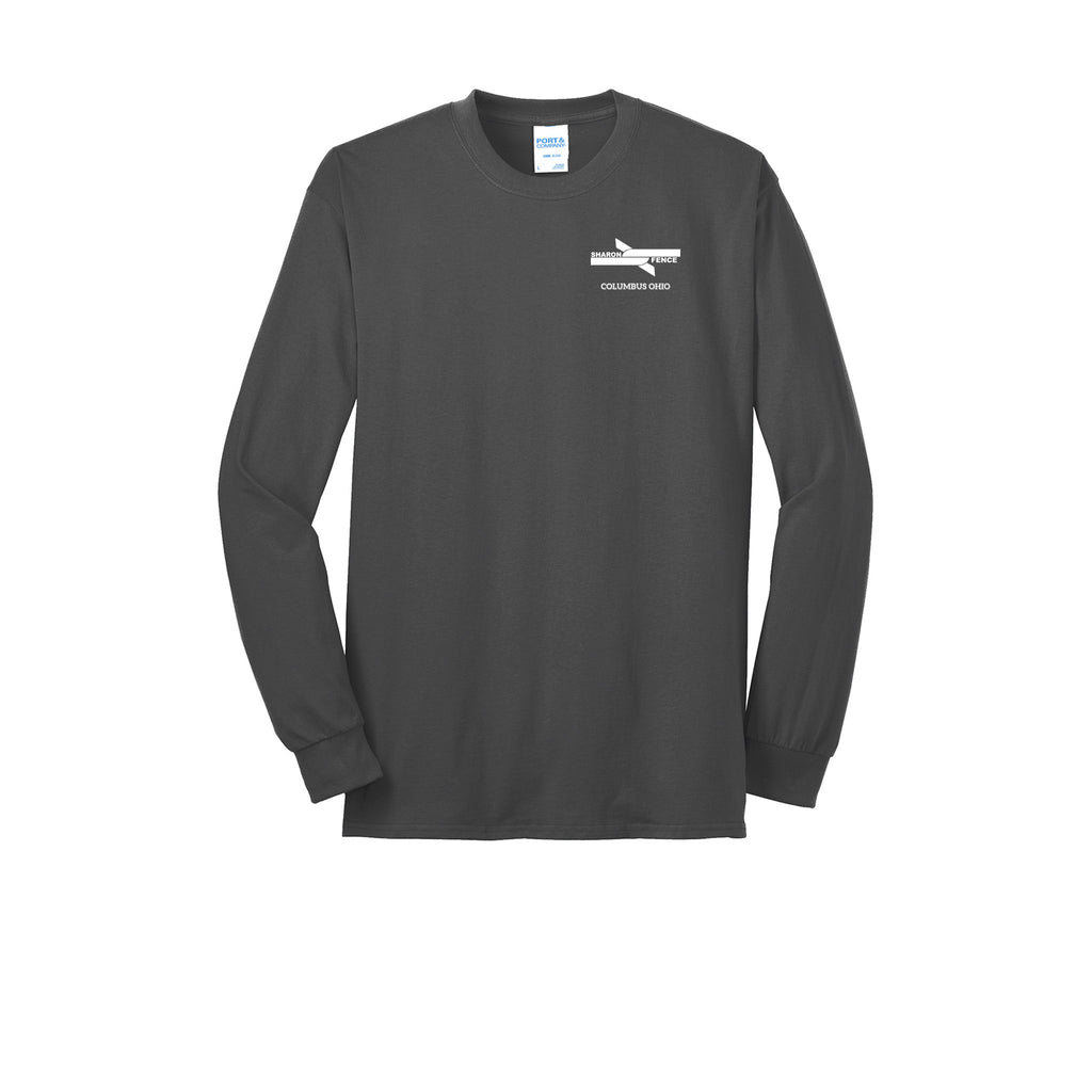 Sharon Fence - Port & Company® Long Sleeve Core Blend Tee - LEFT CHEST & FULL BACK