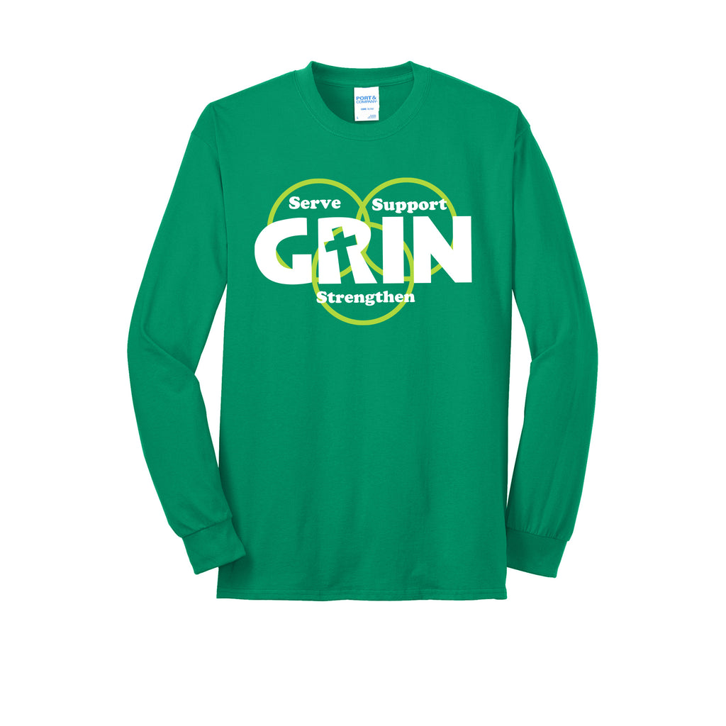 GRIN - Port & Company® Long Sleeve Core Blend Tee