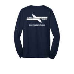 Sharon Fence - Port & Company® Long Sleeve Core Blend Tee - LEFT CHEST & FULL BACK