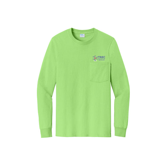 Triec - Port & Company® Long Sleeve Essential Pocket Tee