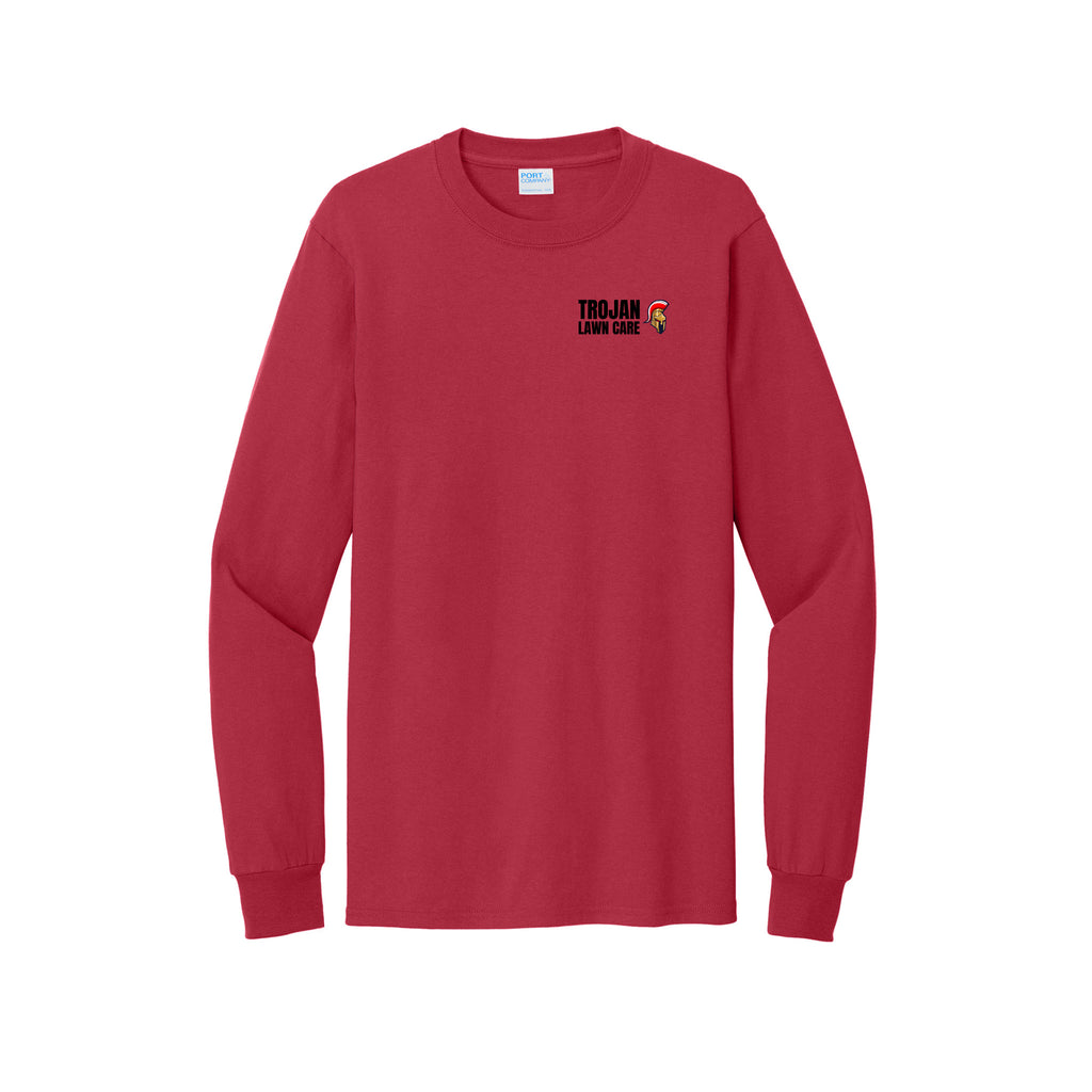 Trojan Lawn Care - Port & Co™ Tall Long Sleeve Essential Tee