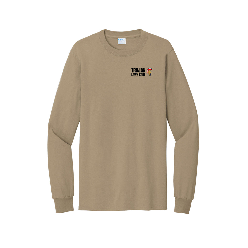 Trojan Lawn Care - Port & Co™ Tall Long Sleeve Essential Tee