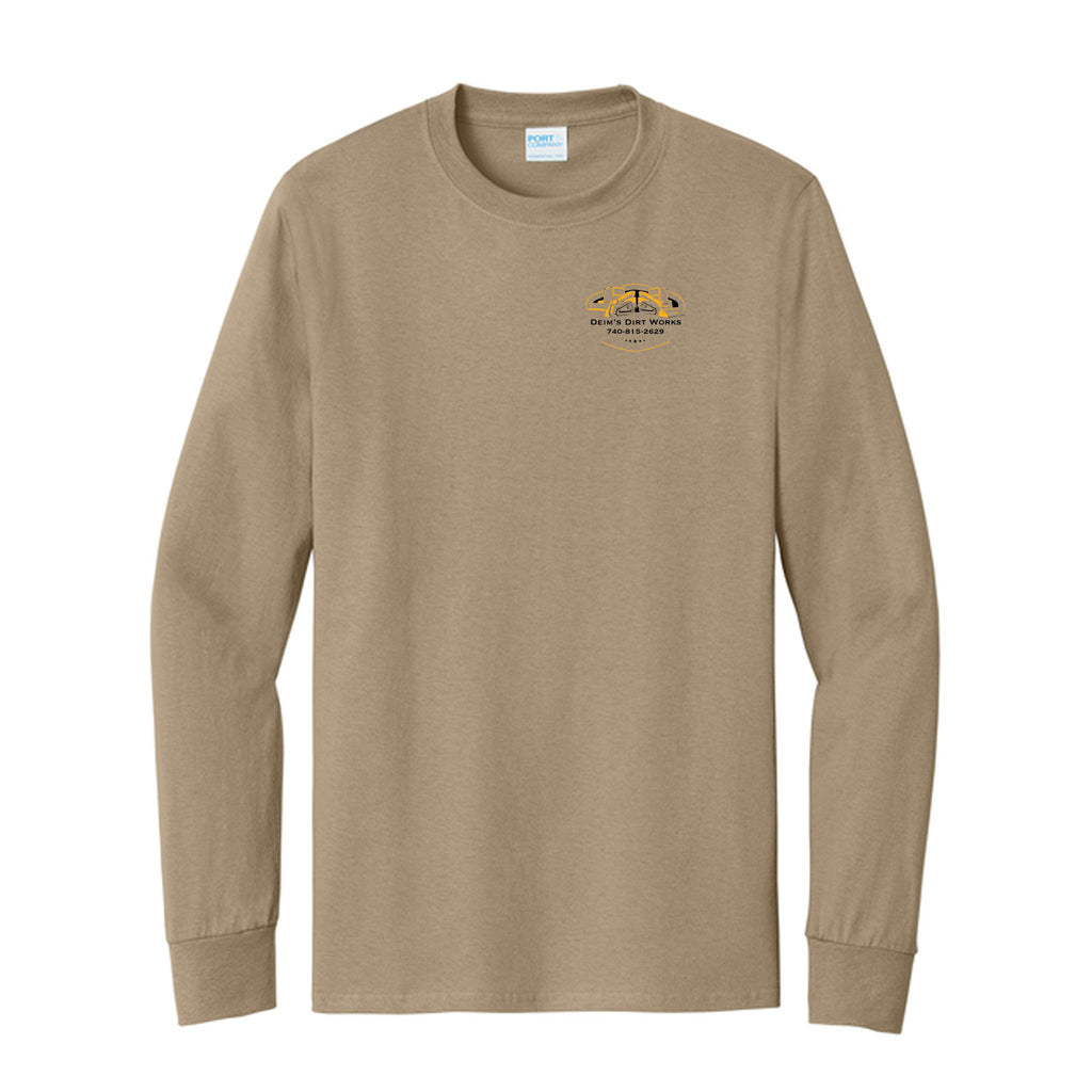 Deim's Dirt Works - Port & Co™ Long Sleeve Essential Tee