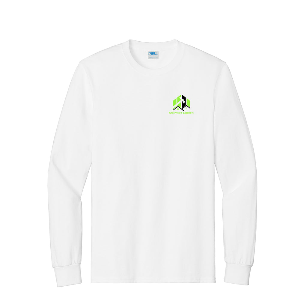 Greenwald Exterior - Port & Co™ Long Sleeve Essential Tee