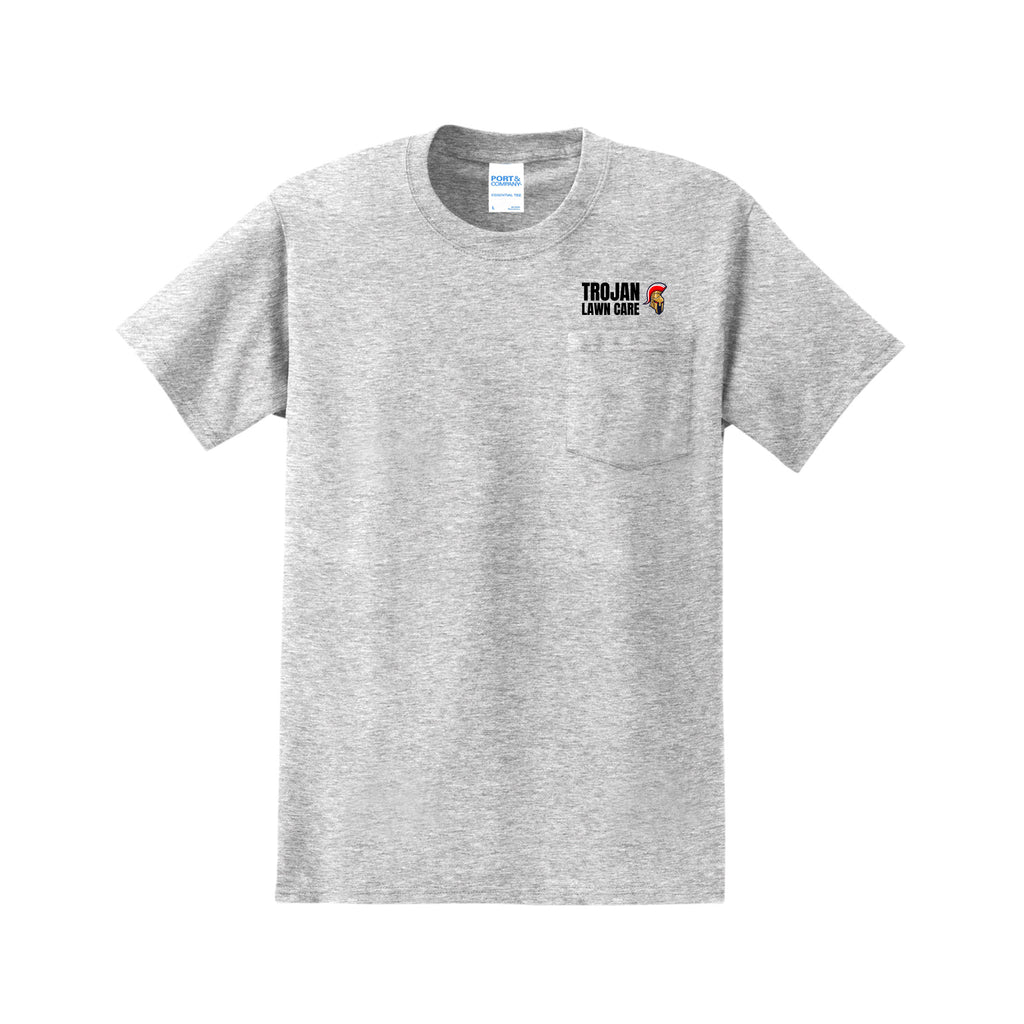 Trojan Lawn Care - Port & Co™ Tall Essential Pocket Tee