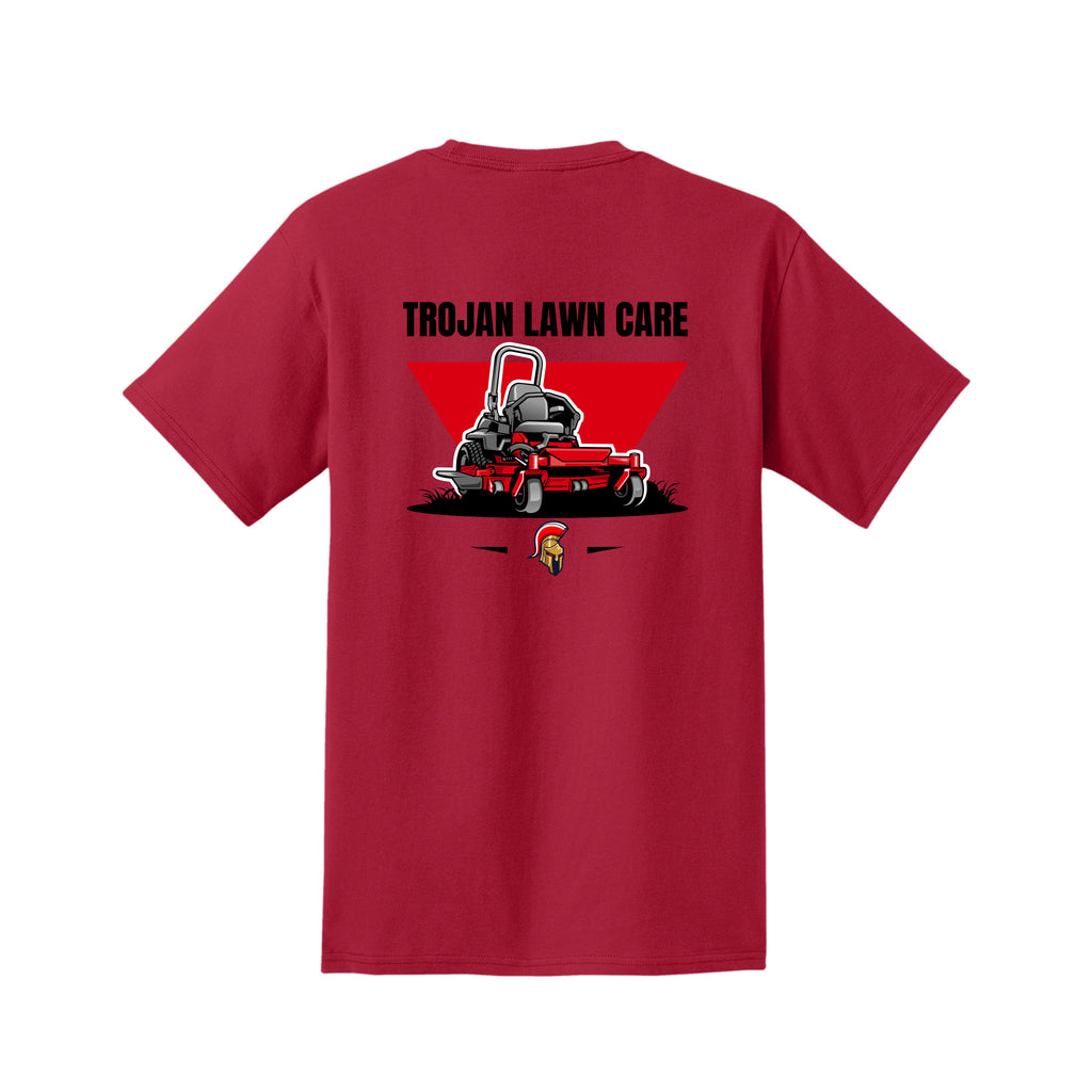 Trojan Lawn Care - Port & Co™ Tall Essential Pocket Tee