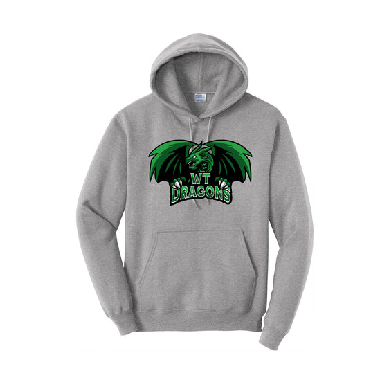 WT Dragons - Port & Company® Core Fleece Pullover Hooded Sweatshirt
