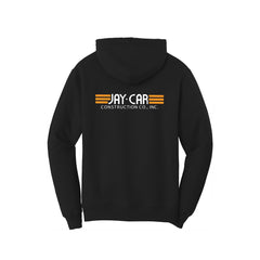 Jay-Car Construction - Port & Company® Core Fleece Pullover Hooded Sweatshirt FRONT & BACK