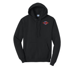 American Air - Port & Company® Core Fleece Pullover Hooded Sweatshirt - FRONT & BACK