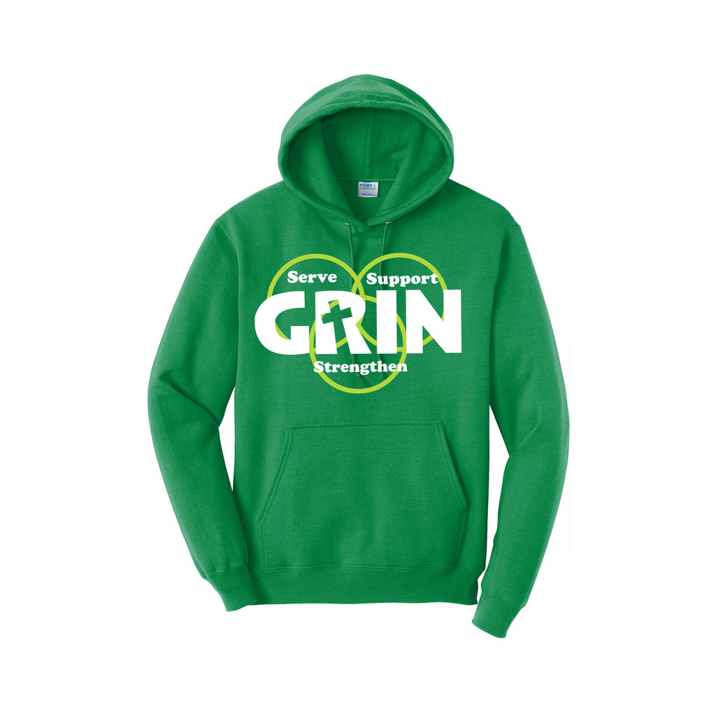 GRIN - Port & Company® Core Fleece Pullover Hooded Sweatshirt