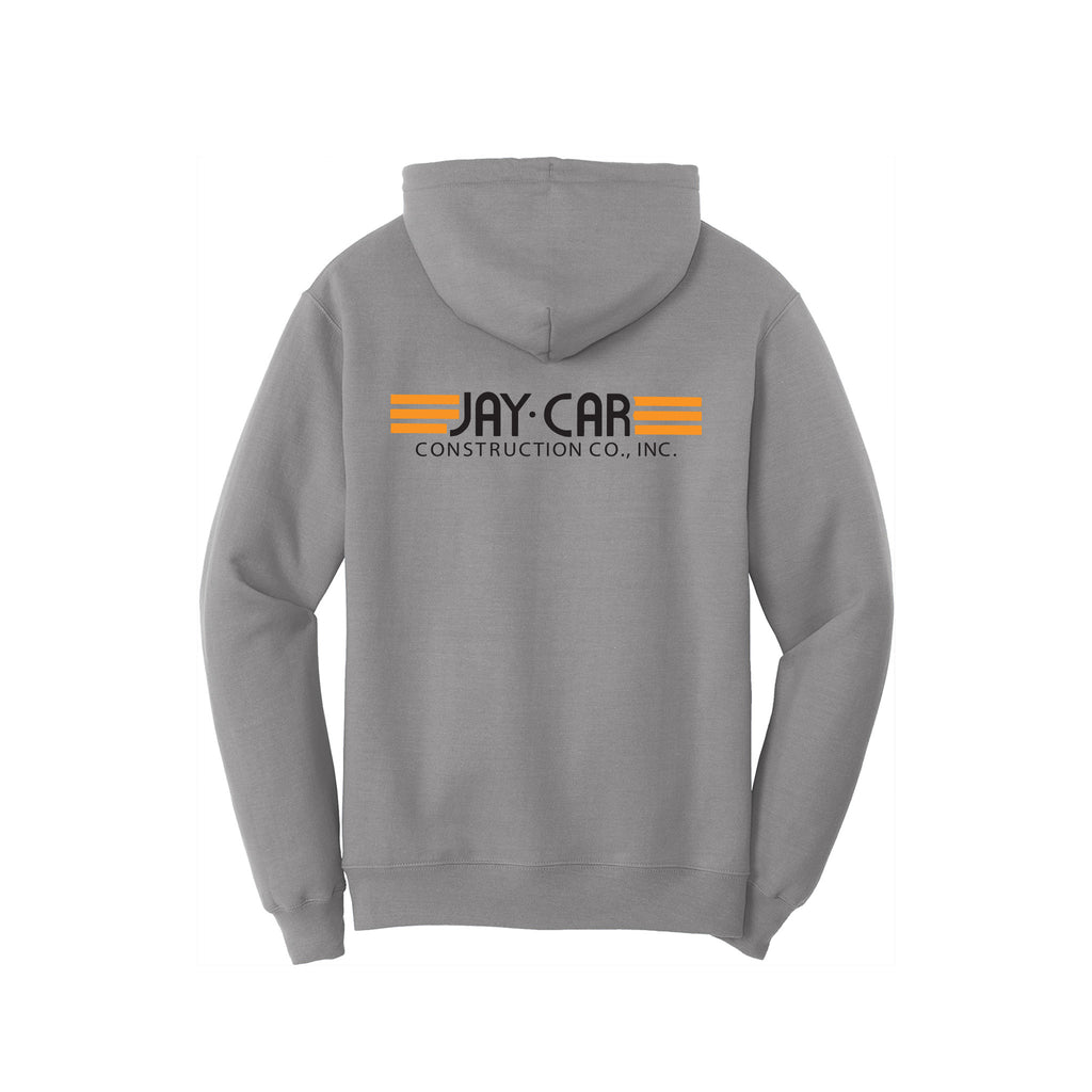 Jay-Car Construction - Port & Company® Core Fleece Pullover Hooded Sweatshirt FRONT & BACK