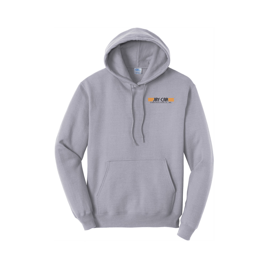 Jay-Car Construction - Port & Company® Core Fleece Pullover Hooded Sweatshirt FRONT & BACK