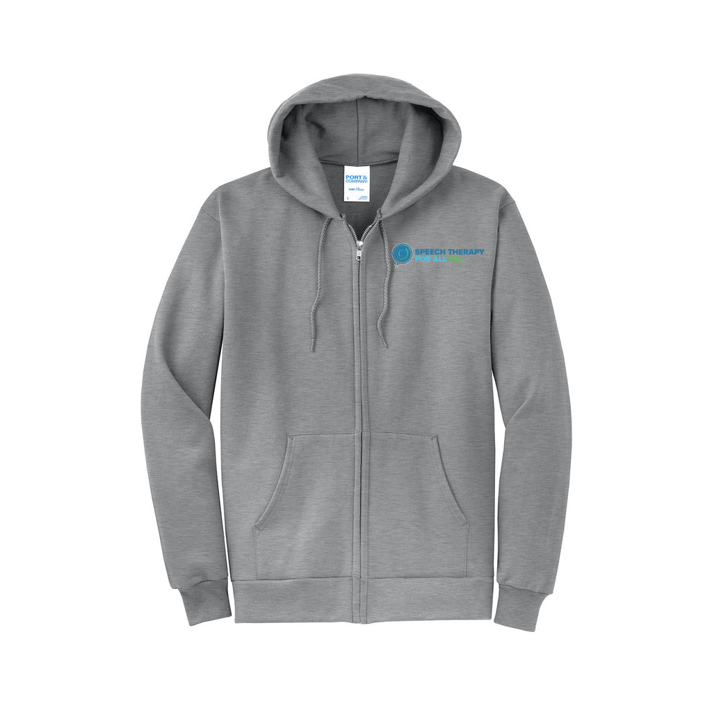 Speech Therapy For All - Port & Company® Core Fleece Full-Zip Hooded Sweatshirt