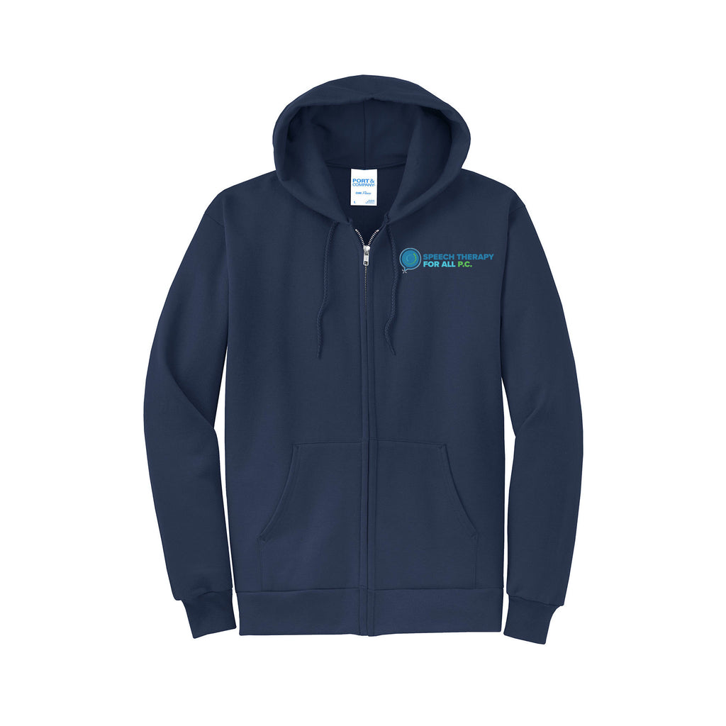 Speech Therapy For All - Port & Company® Core Fleece Full-Zip Hooded Sweatshirt
