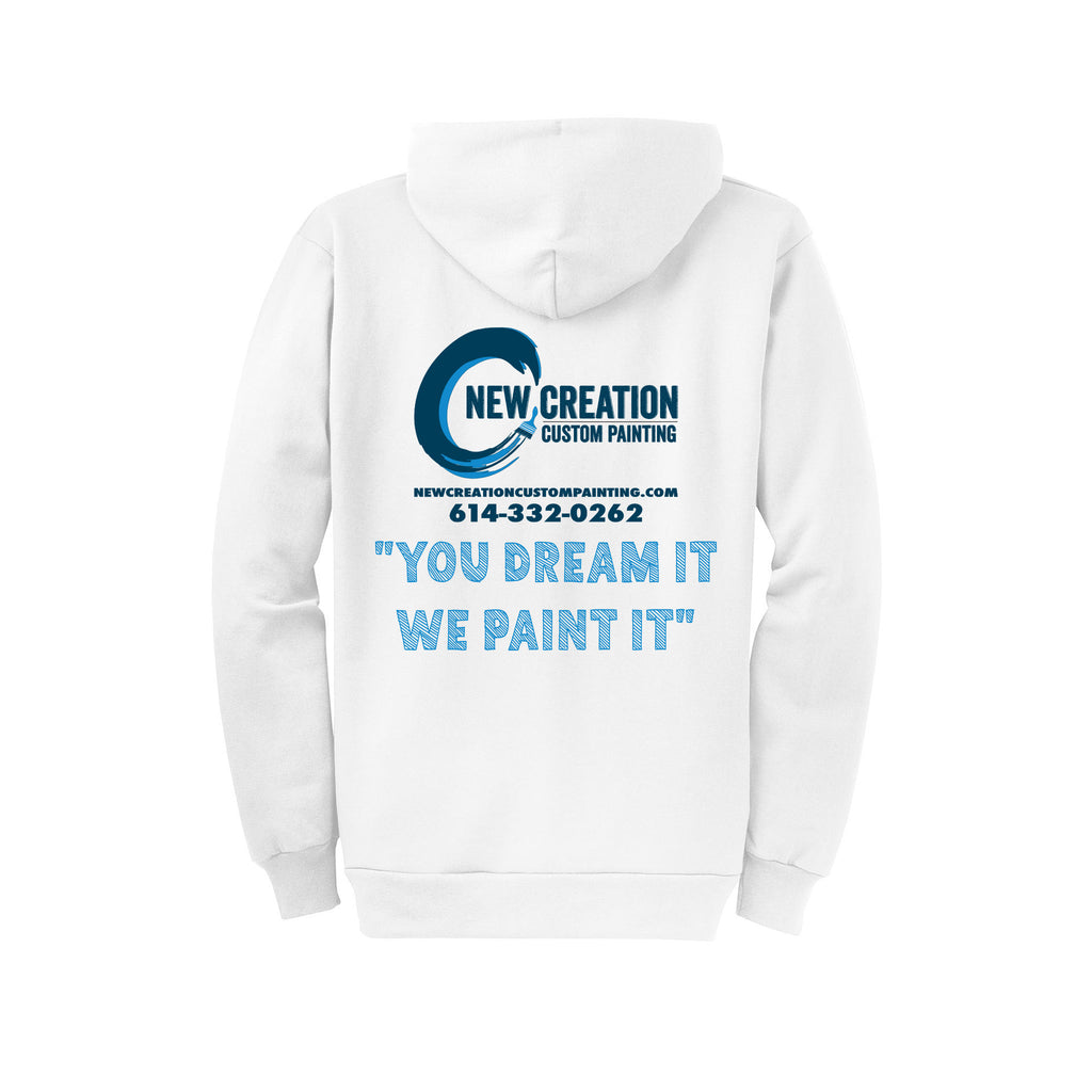 New Creation Painting - Port & Company® Core Fleece Full-Zip Hooded Sweatshirt