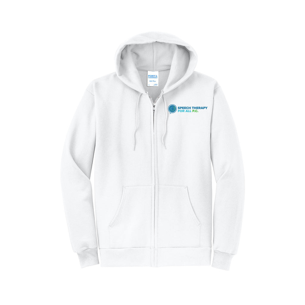 Speech Therapy For All - Port & Company® Core Fleece Full-Zip Hooded Sweatshirt