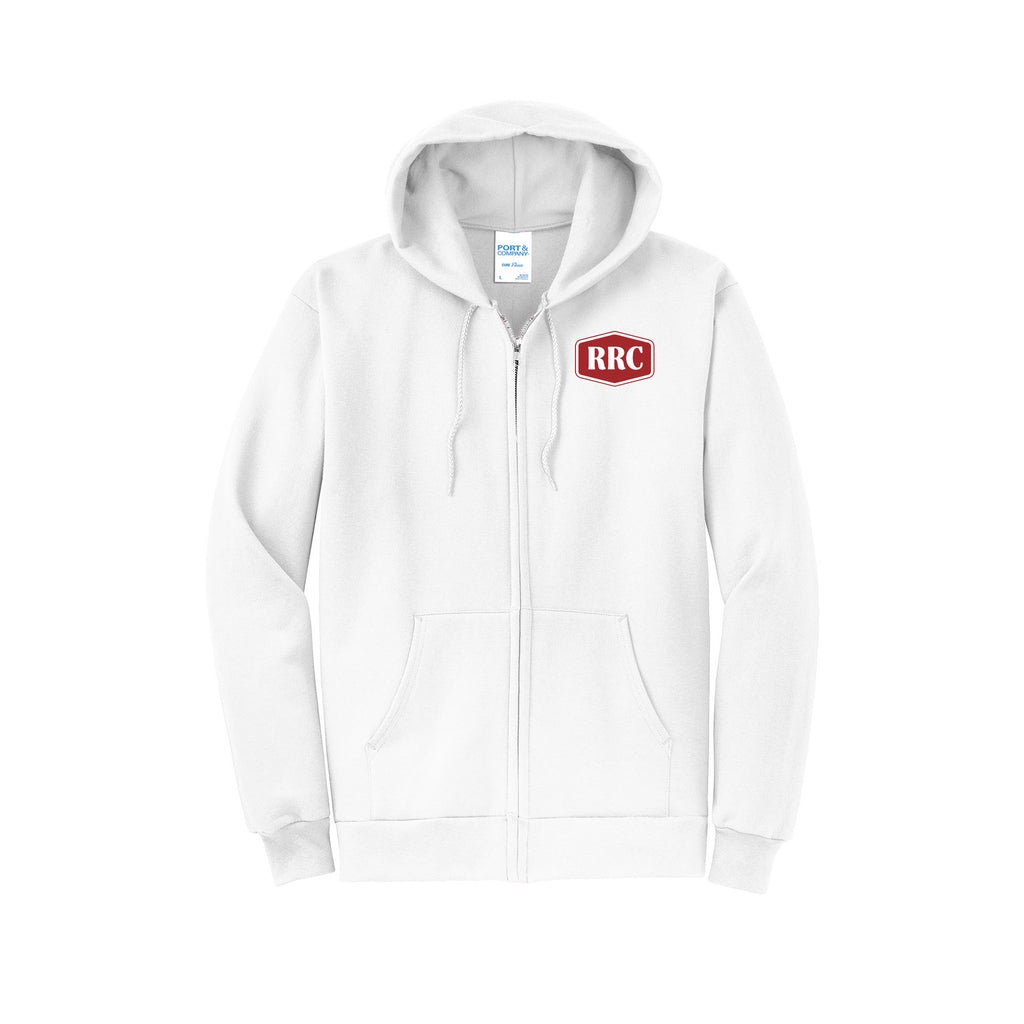 Rowdy Red Construction - Port & Company® Core Fleece Full-Zip Hooded Sweatshirt