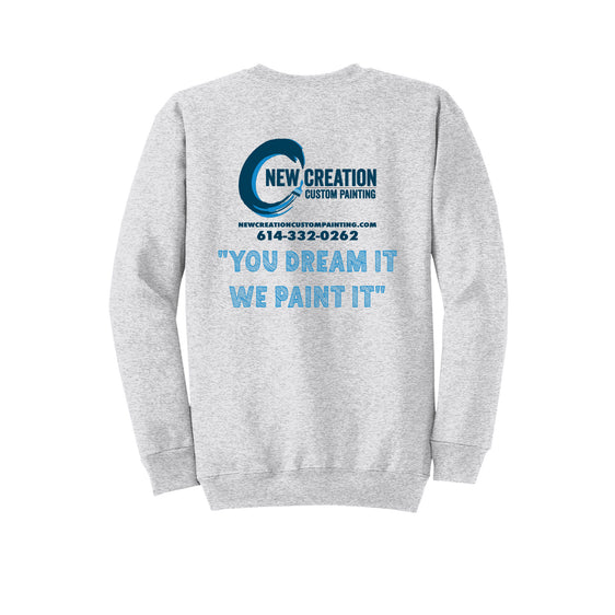 New Creation Painting - Port & Company® Core Fleece Crewneck Sweatshirt