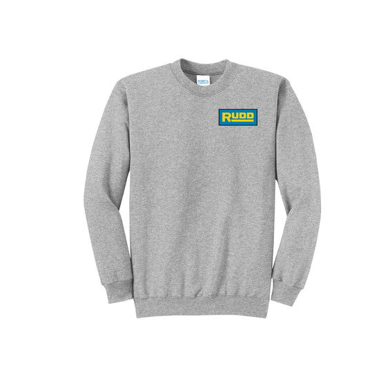Rudd Equipment - Port & Company® Core Fleece Crewneck Sweatshirt FRONT & BACK