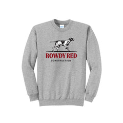 Rowdy Red Construction - Port & Company® Core Fleece Crewneck Sweatshirt
