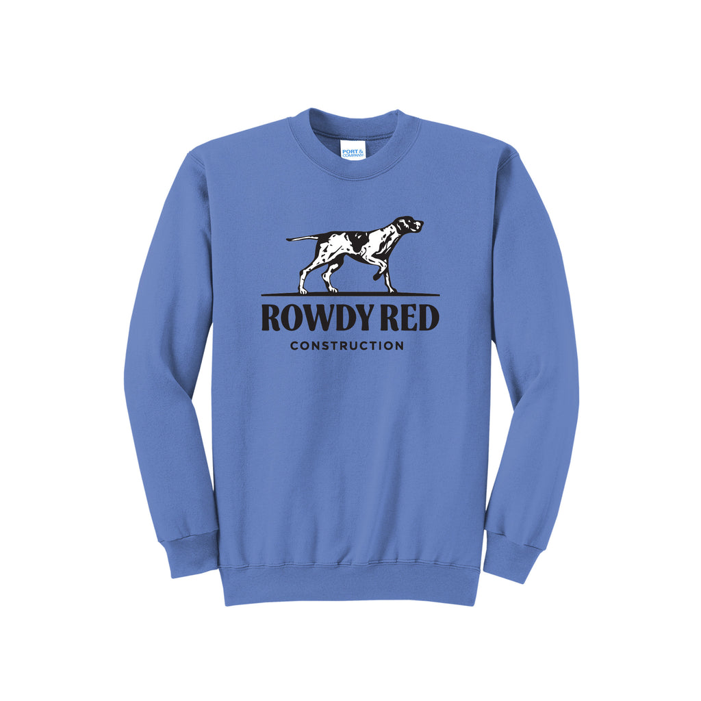 Rowdy Red Construction - Port & Company® Core Fleece Crewneck Sweatshirt