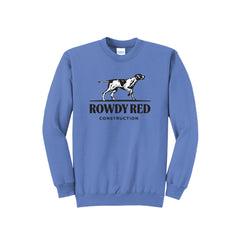 Rowdy Red Construction - Port & Company® Core Fleece Crewneck Sweatshirt