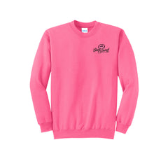 Stan the Donut Man - Port & Company® Core Fleece Crewneck Sweatshirt - FRONT & BACK