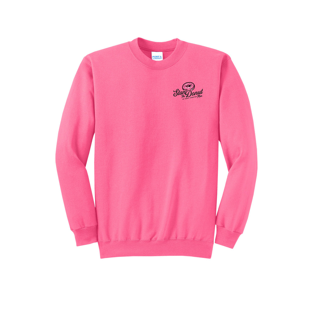 Stan the Donut Man - Port & Company® Core Fleece Crewneck Sweatshirt - FRONT ONLY