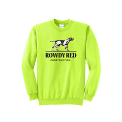 Rowdy Red Construction - Port & Company® Core Fleece Crewneck Sweatshirt