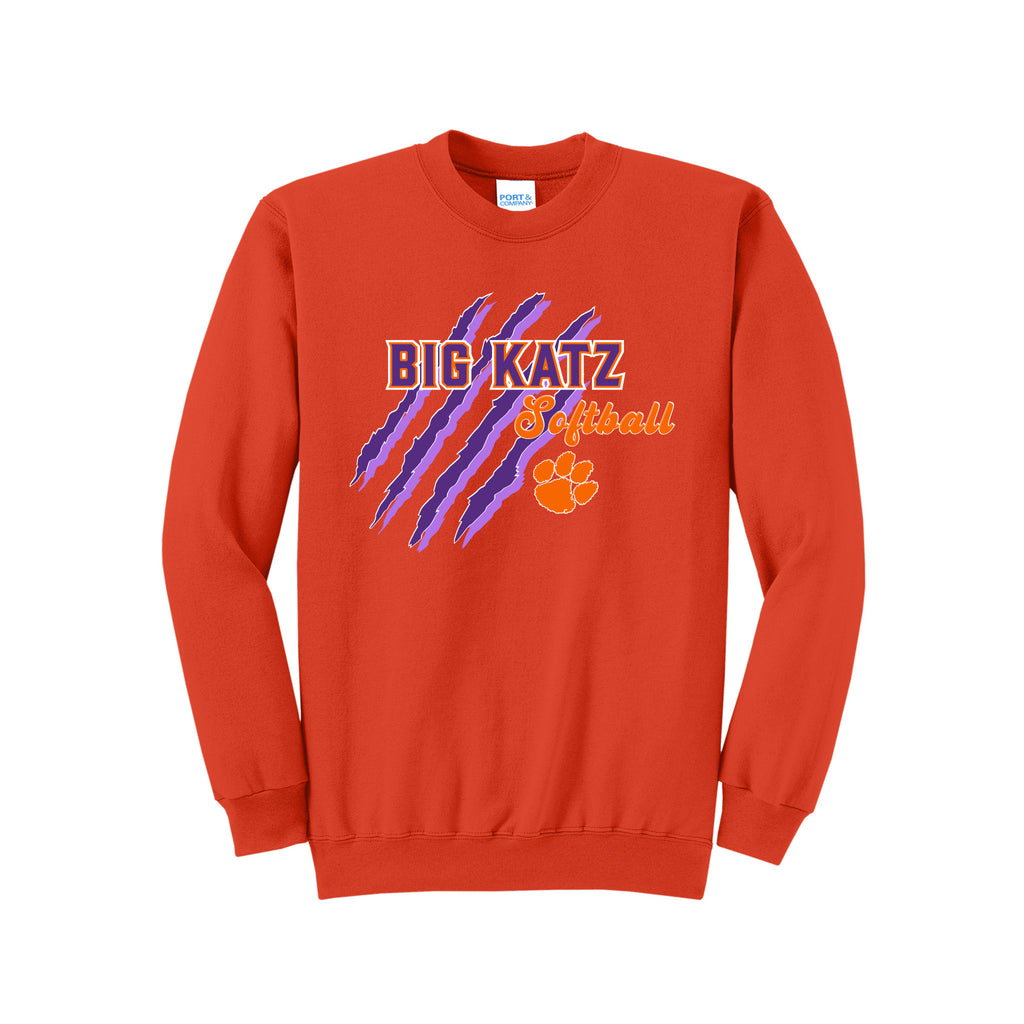 Big Katz Softball - Port & Company® Core Fleece Crewneck Sweatshirt