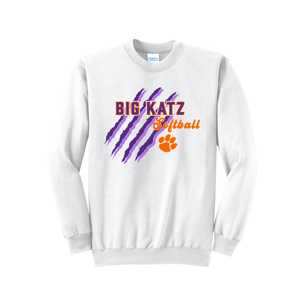 Big Katz Softball - Port & Company® Core Fleece Crewneck Sweatshirt