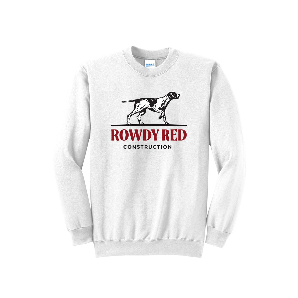 Rowdy Red Construction - Port & Company® Core Fleece Crewneck Sweatshirt