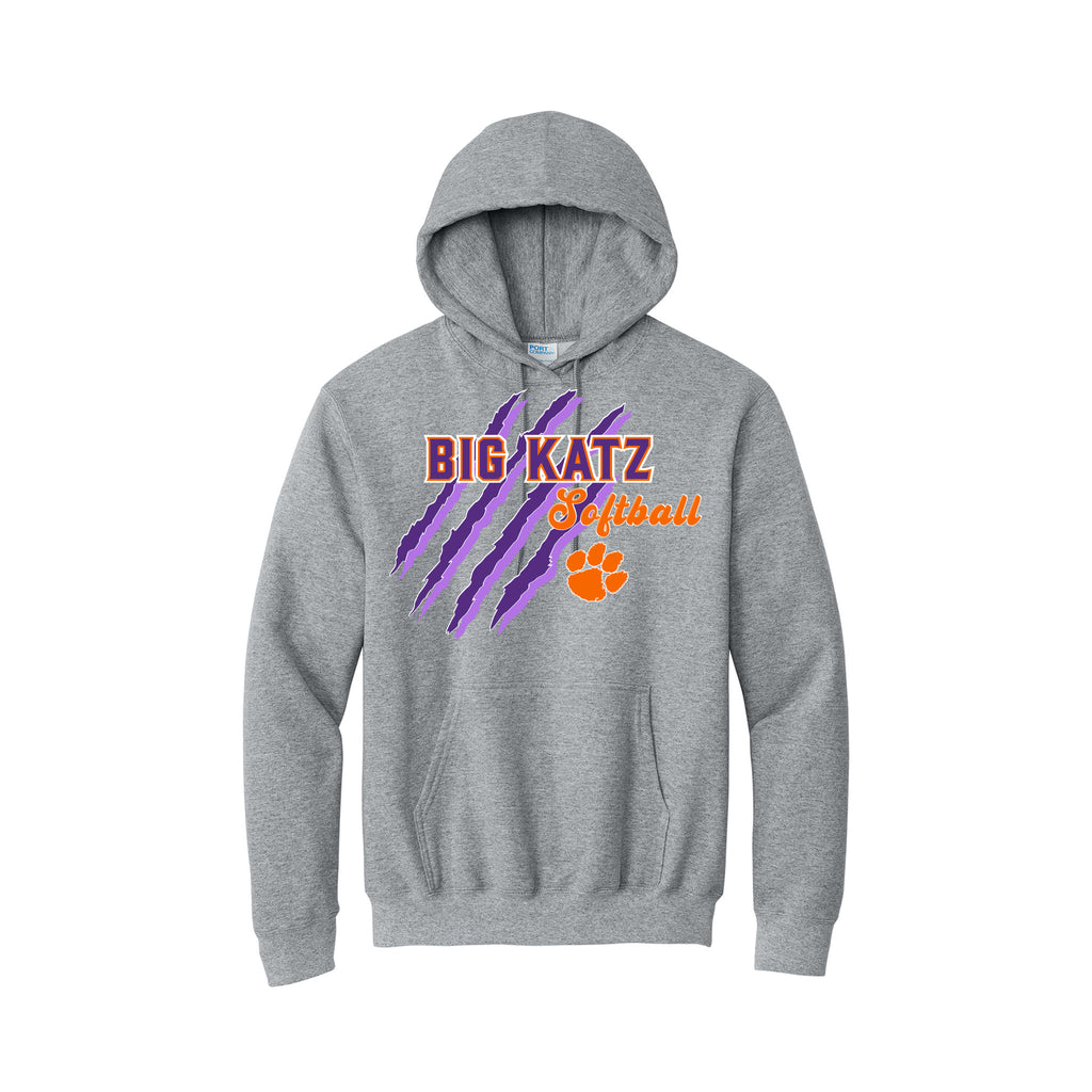 Big Katz Softball - Port & Company® Tall Essential Fleece Pullover Hooded Sweatshirt