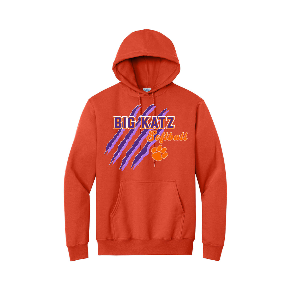 Big Katz Softball - Port & Company® Tall Essential Fleece Pullover Hooded Sweatshirt