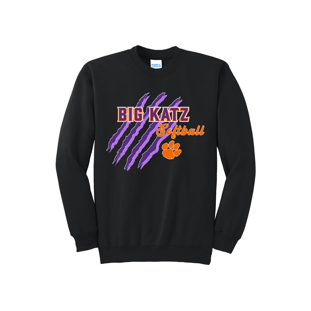 Big Katz Softball - Port & Company® Tall Essential Fleece Crewneck Sweatshirt