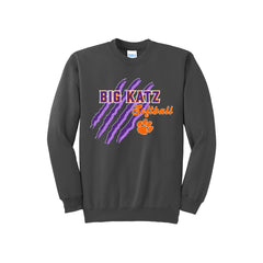Big Katz Softball - Port & Company® Tall Essential Fleece Crewneck Sweatshirt