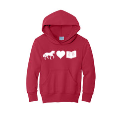 Stockhands Horses For Healing - Port & Company® Youth Core Fleece Pullover Hooded Sweatshirt